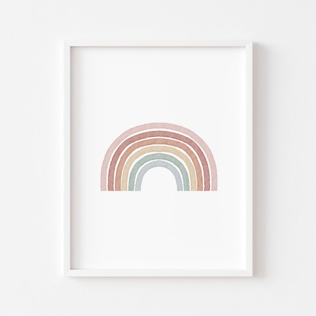 Affiche imprimé arc-en-ciel boho pastel (Créateur téléchargé)