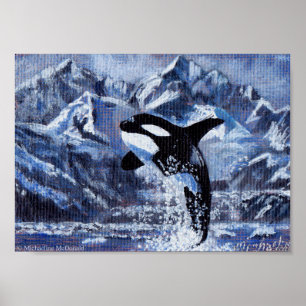 Affiche Imprimé Art Orca