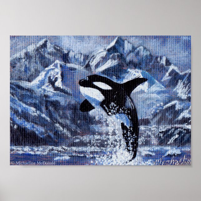 Affiche Imprimé Art Orca (Devant)