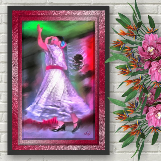 Affiche Imprimé d'art Danseur Mexicain 0175 (Créateur téléchargé)