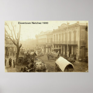 Affiche Imprimé du centre-ville de Natchez