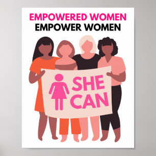 Affiche Imprimé mural 'Femmes autonomes, autonomisent les