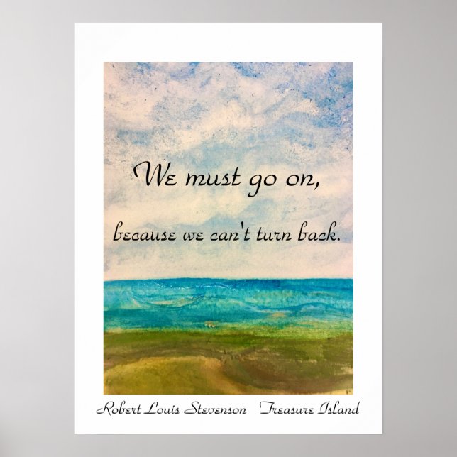 Affiche Imprimé sur l'île au trésor, papier d'affiche de v (Devant)