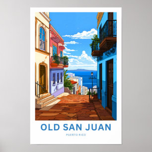 Affiche Imprimé Voyage San Juan Porto Rico