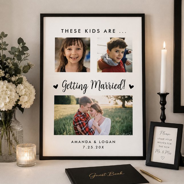 Affiche imprimée pour mariage d'enfants (Créateur téléchargé)