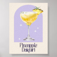 Imprimer Ananas Daiquiri Art | Bar Decor Cocktail