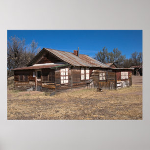 Affiche Imprimer : Ancienne maison en bois