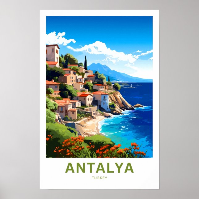 Affiche Imprimer Antalya Turquie (Devant)