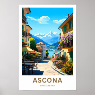 Affiche Imprimer Ascona Suisse Travel