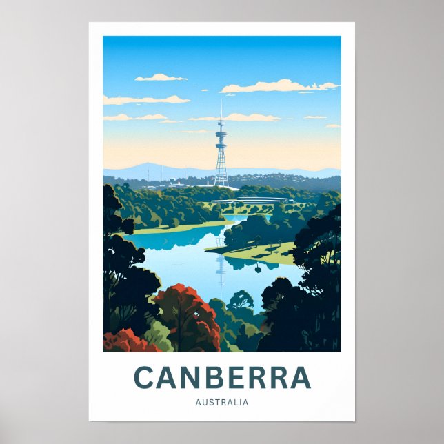 Affiche Imprimer Canberra Australie Travel (Devant)