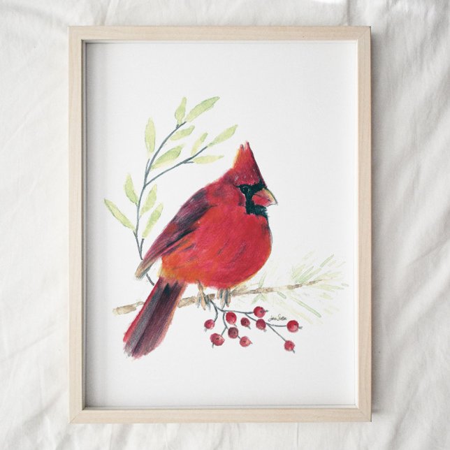 Affiche Imprimer Cardinal Watercolor Art (Créateur téléchargé)