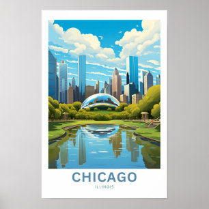 Affiche Imprimer Chicago Illinois Travel
