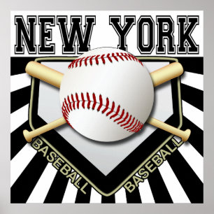 AFFICHE IMPRIMER DU BASEBALL DE NEW YORK