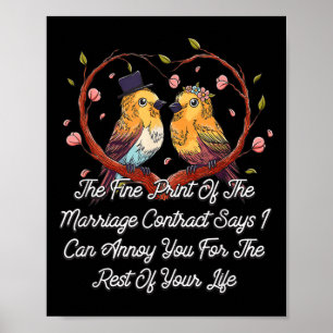 Affiche Imprimer Du Contrat De Mariage Mariage Drôle
