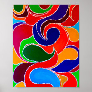 Affiche Imprimer en temps de rêve des aborigènes australie