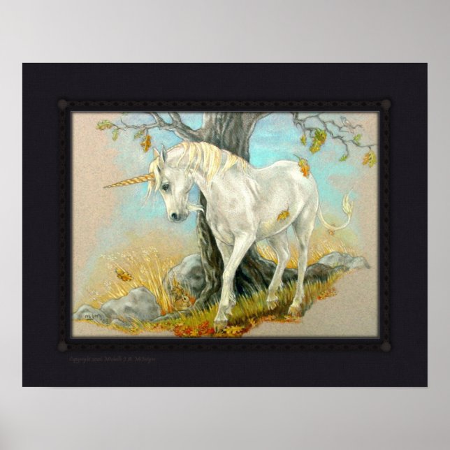 Affiche Imprimer - Fin de l'été Unicorn (Devant)