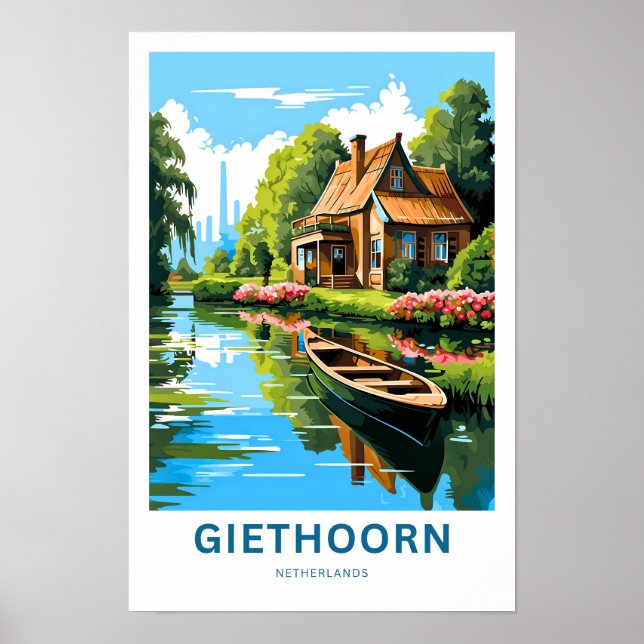 Affiche Imprimer Giethoorn Pays-Bas Travel (Devant)