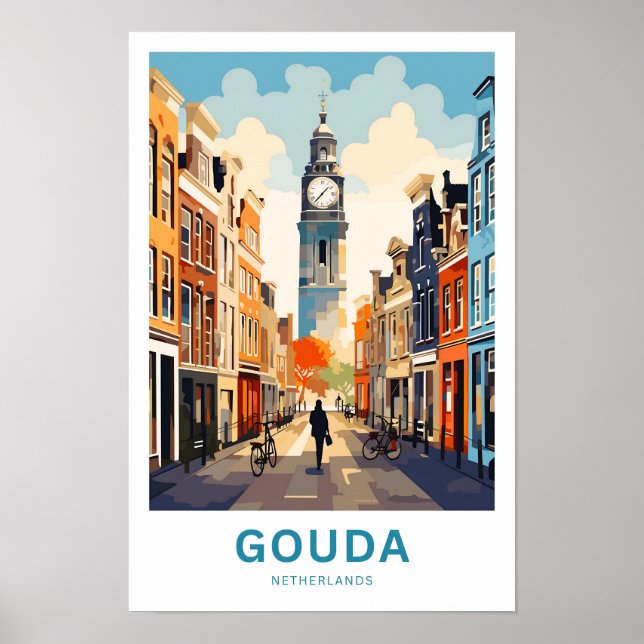 Affiche Imprimer Gouda Pays-Bas Travel (Devant)