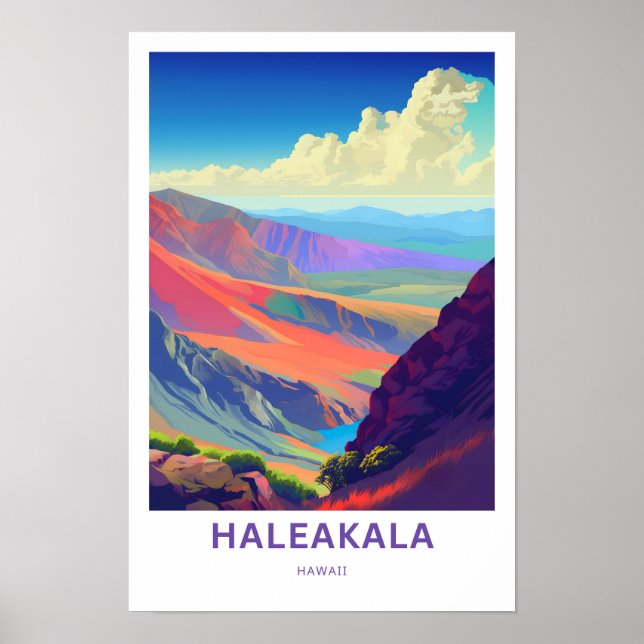 Affiche Imprimer Haleakala Hawaii Travel (Devant)