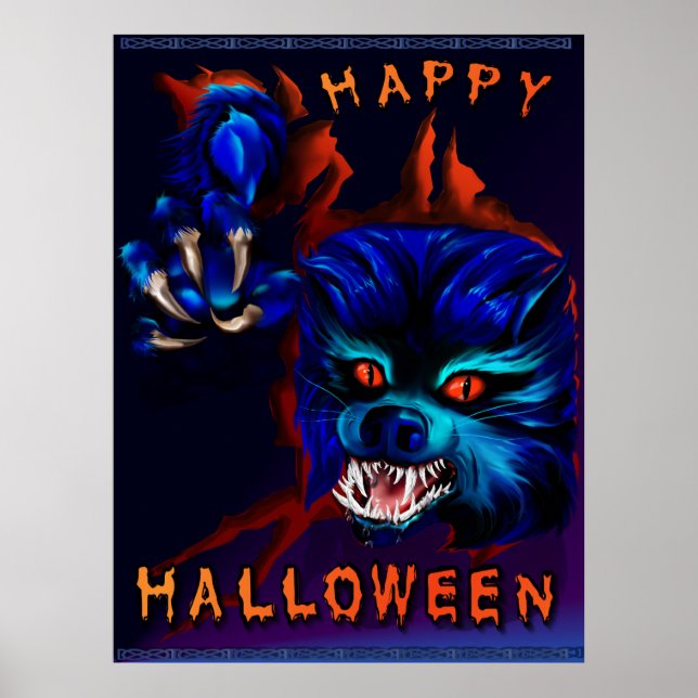 Affiche Imprimer Halloween Werewolf (Devant)