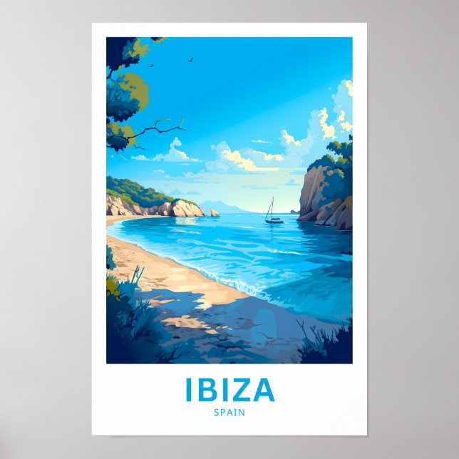 Affiche Imprimer Ibiza Espagne (Devant)