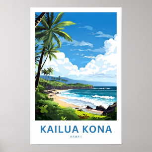 Affiche Imprimer Kailua Kona Hawaii Travel