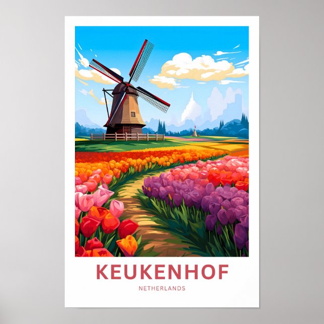 Affiche Imprimer Keukenhof Pays-Bas Travel (Devant)