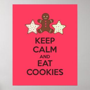 Affiche Imprimer l'affiche des cookies pour garder le calm