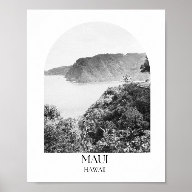 Affiche Imprimer l'arc de Maui Hawaii (Devant)