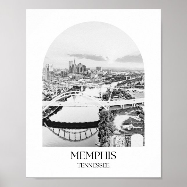 Affiche Imprimer l'arc de Memphis Tennessee (Devant)