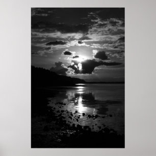 Affiche Imprimer l'art Sunset noir
