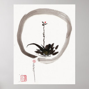 Affiche Imprimer l'art Willow Bud Enso
