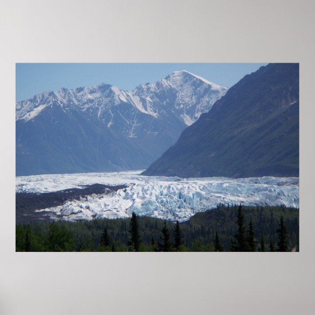 Affiche Imprimer le glacier Matanuska (Devant)
