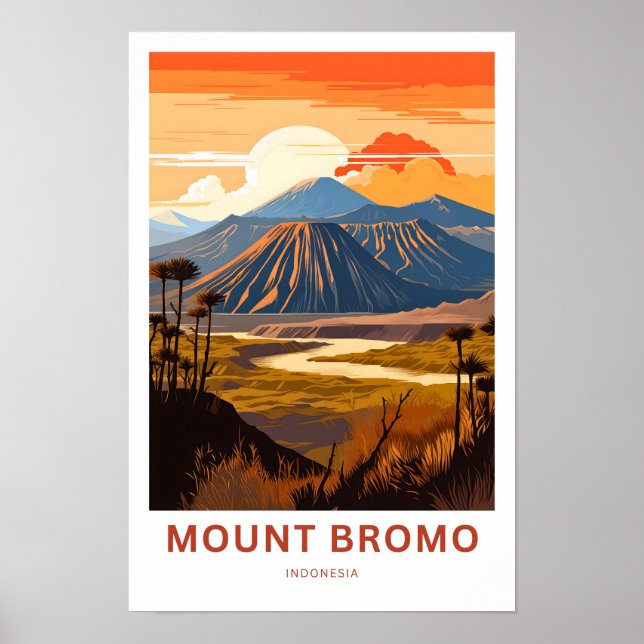 Affiche Imprimer Le Mont Bromo Indonésie (Devant)