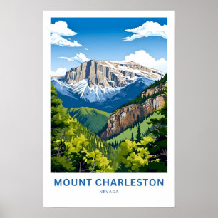 Affiche Imprimer Le Mont Charleston Nevada