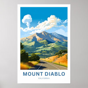 Affiche Imprimer Le Mont Diablo California Travel