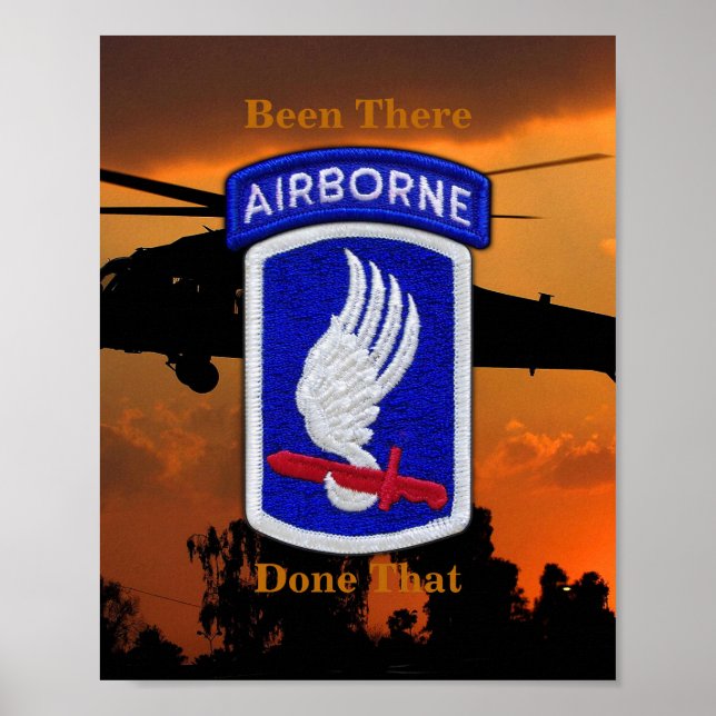 Affiche Imprimer le Patch de la 173e Brigade aéroportée de (Devant)