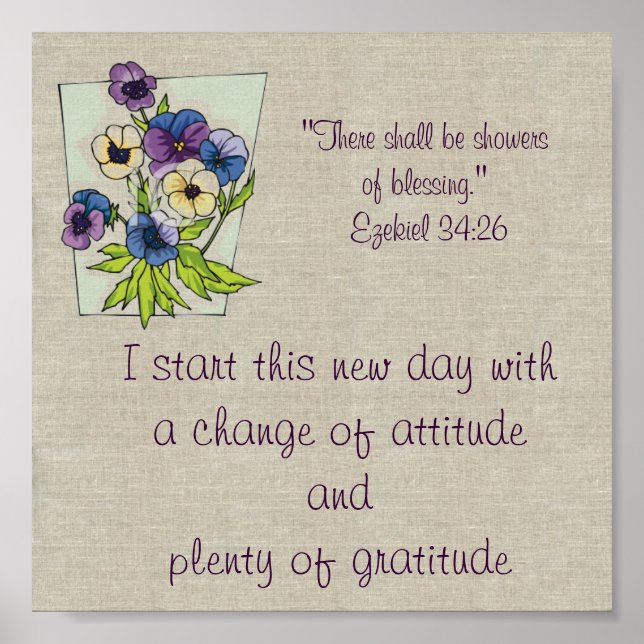 Affiche Imprimer les bénédictions (Devant)