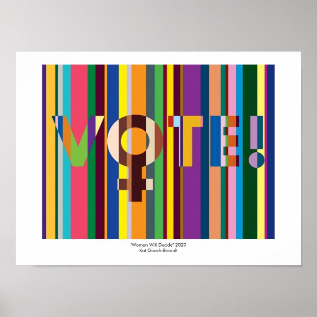 Affiche Imprimer - "Les femmes décideront (VOTE !)" (Devant)