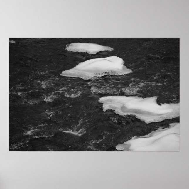 Affiche Imprimer les roches de glace (Devant)