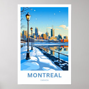 Affiche Imprimer les voyages de Montréal Canada