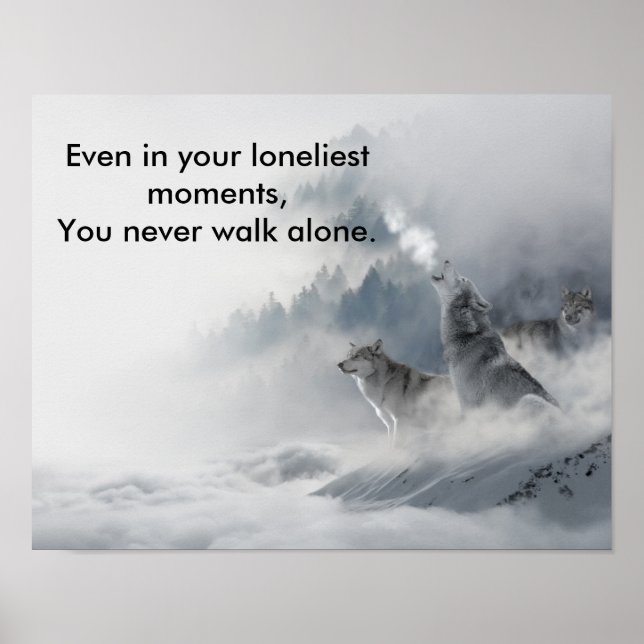 Affiche Imprimer Loup de neige (Devant)