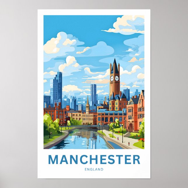 Affiche Imprimer Manchester England Travel (Devant)