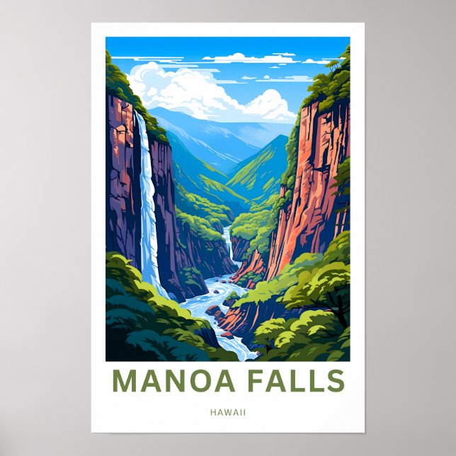 Affiche Imprimer Manoa Falls Hawaii Travel (Devant)