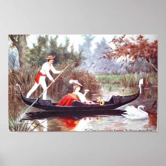 Affiche Imprimer - Marie Corelli dans sa Gondola (Devant)