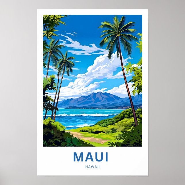 Affiche Imprimer Maui Hawaii Travel (Devant)