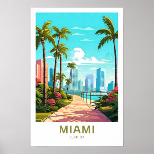 Affiche Imprimer Miami Florida Travel