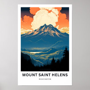 Affiche Imprimer Mont Saint Helens Washington