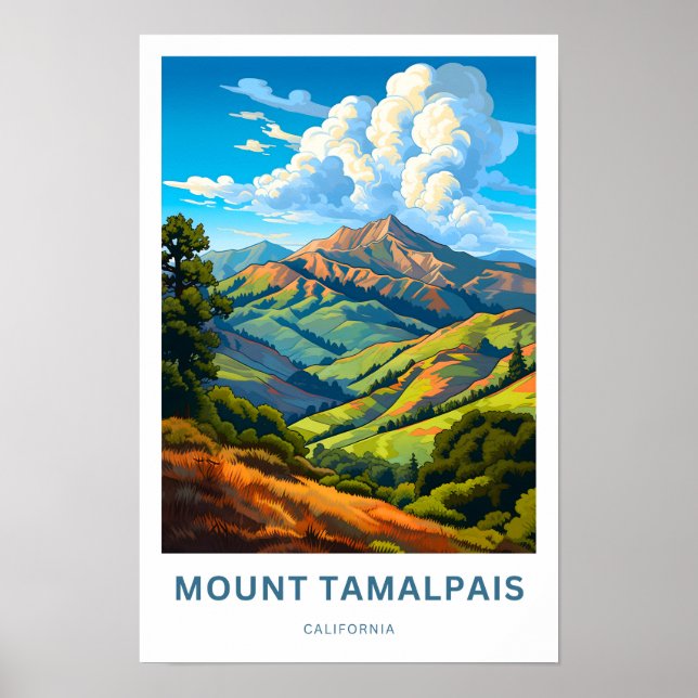 Affiche Imprimer Mont Tamalpais Californie (Devant)