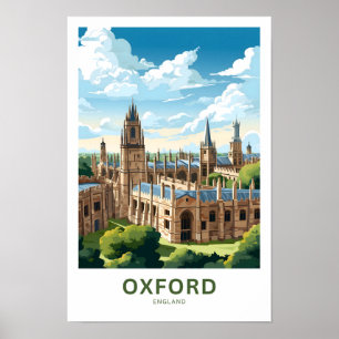 Affiche Imprimer Oxford England Travel